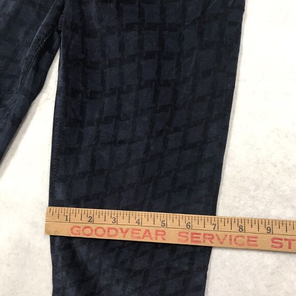 NWT TRUE RELIGION Halle Micro Corduroy Jean Women 28x30 Super Skinny Blue Check - Picture 8 of 16